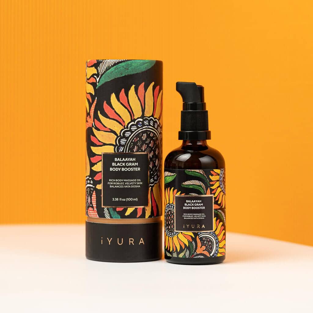 Balaayah Black Gram Body Booster - Ayurvedic Body Oil for Firmer, Softer and Hydrated Skin Body Oil iYURA
