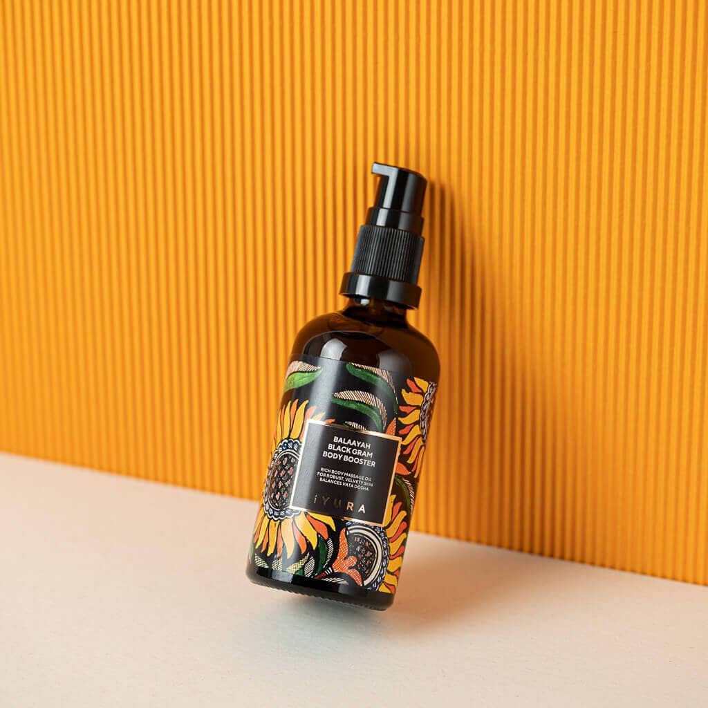 Balaayah Black Gram Body Booster - Ayurvedic Body Oil for Firmer, Softer and Hydrated Skin Body Oil iYURA