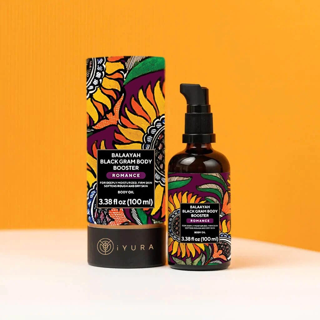 Balaayah Black Gram Body Booster : Romance Blend Body Oil iYURA 1 bottle of 3.38 fl oz (100 ml)