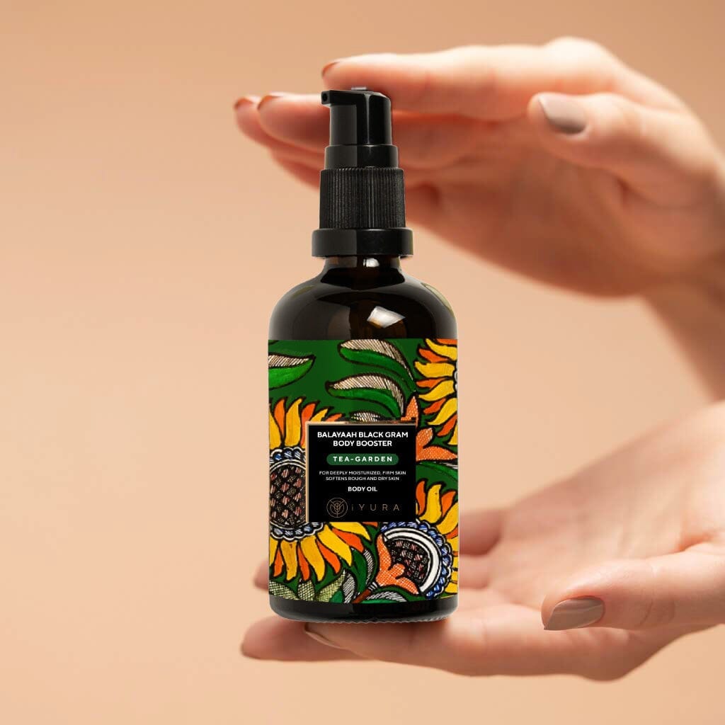 Balaayah Black Gram Body Booster - Tea-Garden Blend - For Dry, Mature, Aging Skin Body Oil iYURA