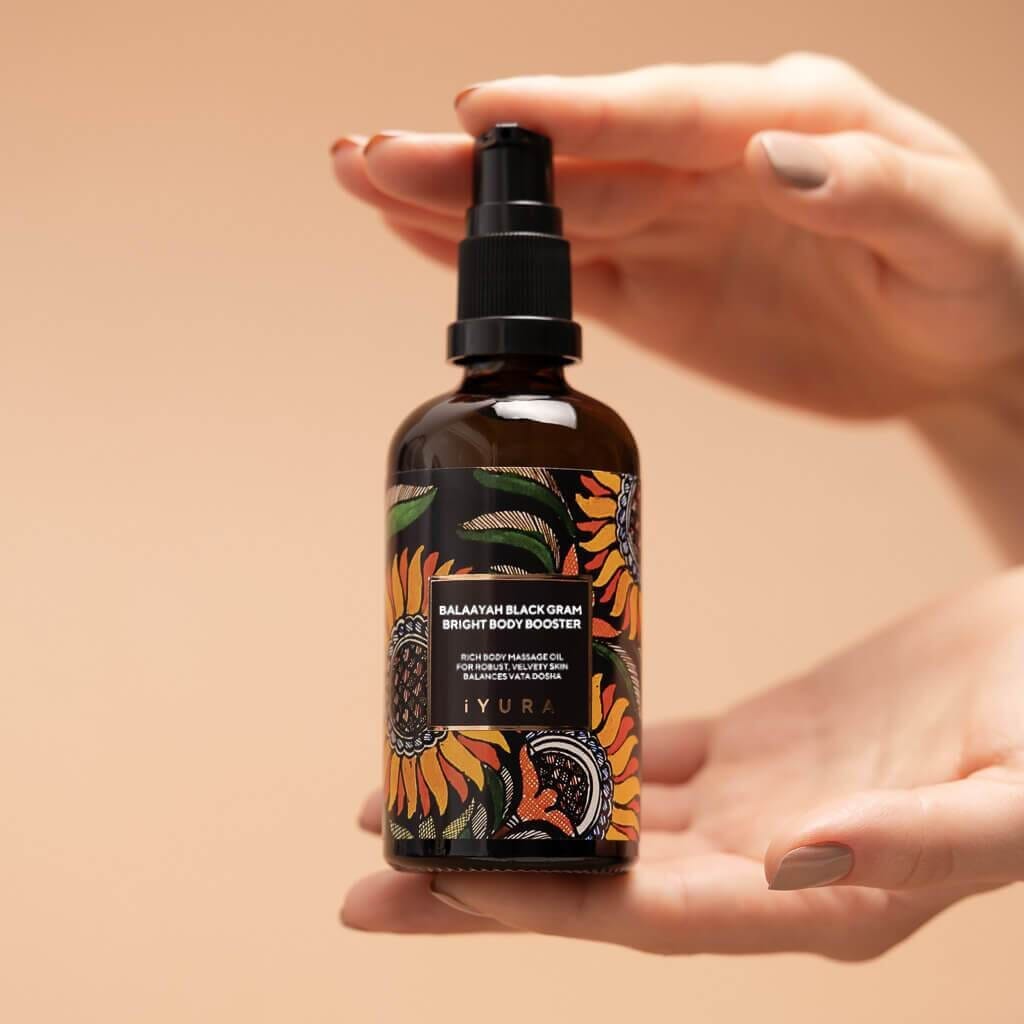 Balaayah Black Gram Bright Body Booster - CLINICALLY TESTED Body Oil iYURA