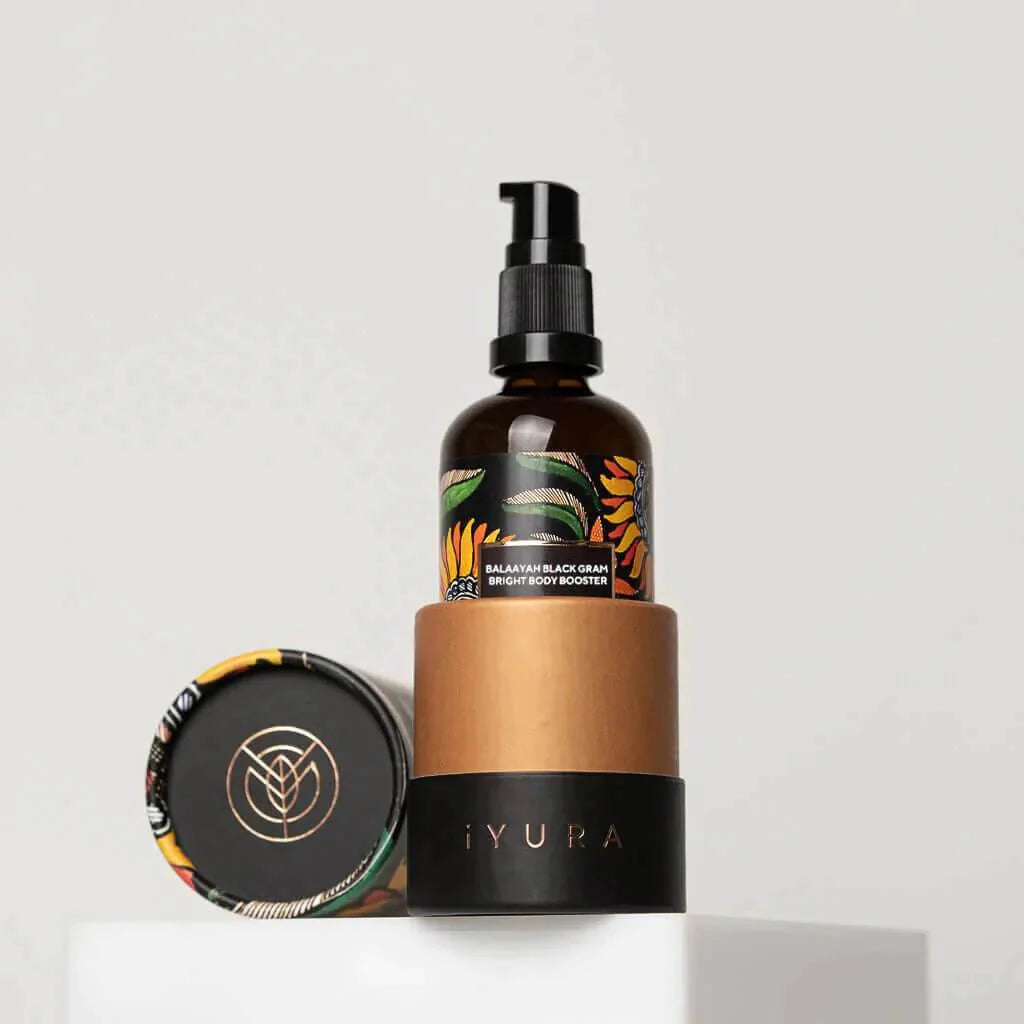 Balaayah Black Gram Bright Body Booster - Firming Body Oil for Dry, Mature Skin - Subscription Body Oil iYURA