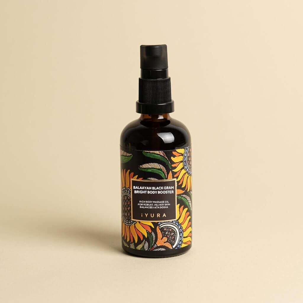 Balaayah Black Gram Bright Body Booster - Firming Body Oil for Dry, Mature Skin - Subscription Body Oil iYURA