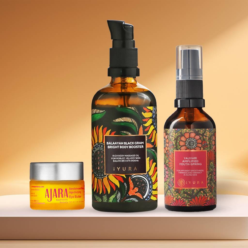 Bestsellers Bundle: Perfect Bundle for Dry, Aging Skin and Under-eyes Beauty set iYURA