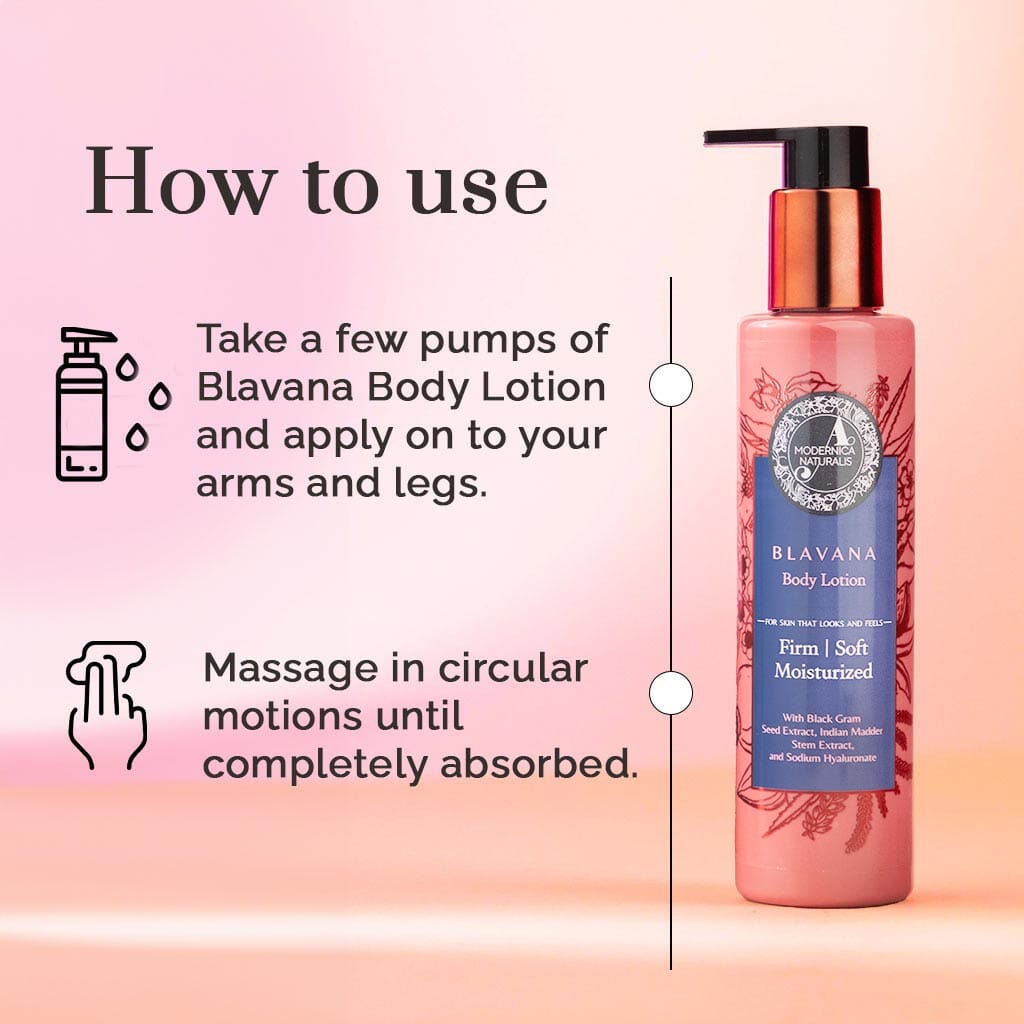 Blavana Body Lotion | Moisturizes, Softens, Firms Dry, Aging, Crepey Skin - Revolutionary Formula with Black Gram - Best Body Lotion for Mature Body Skin - With Clinically Proven Ingredients Lotion & Moisturizer A Modernica Naturalis