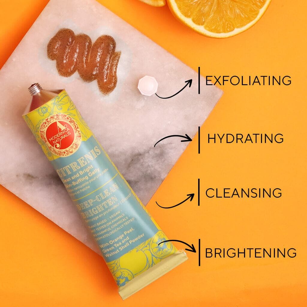 Citrenis | Clean and Bright Skin-Buffing Gelly Face Scrub A Modernica Naturalis