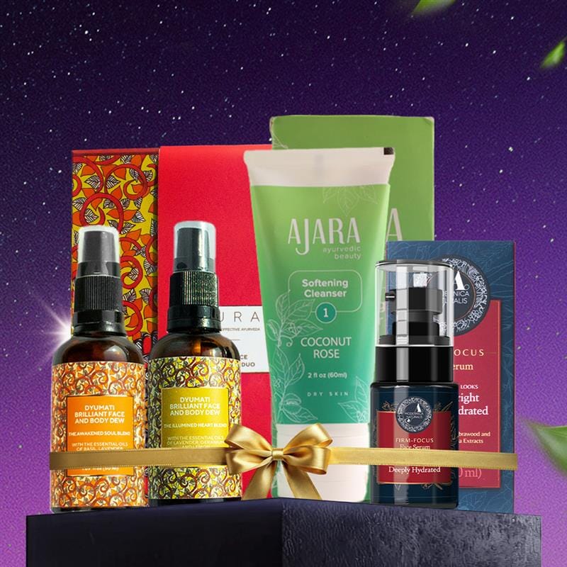 🎁 FREE GIFT: The All You Need Set - Dyumati Illuminating Face and Body Dew Duo + Firm-Focus Face Serum + Coconut Rose Softening Cleanser (100% off) iYURA