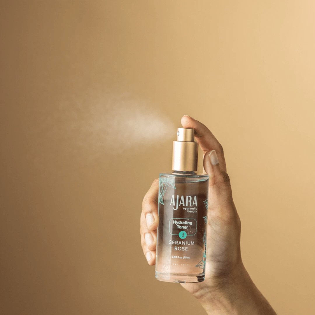 Geranium Rose Hydrating Toner - Hydrating, Moisturizing, and Cooling Toner Ajara
