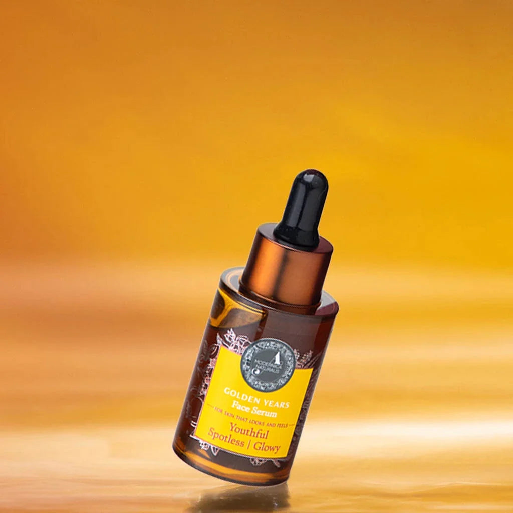 Golden Years: Face Serum For Age Spots, Clear Complexion and Unwrinkled-Appearance Face Serum A Modernica Naturalis