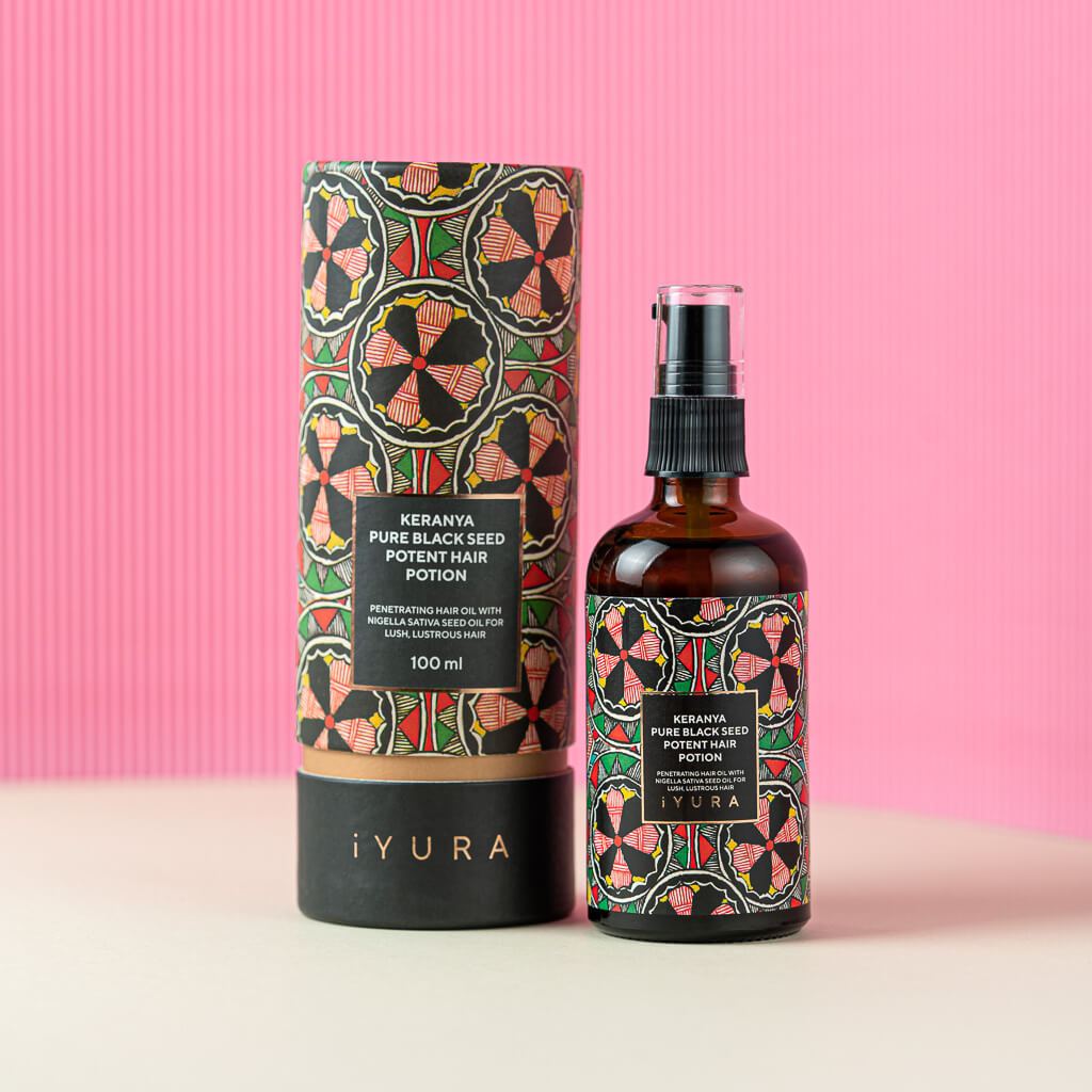 iYURA Keranya Pure Black Seed Potent Hair Potion - Award-Winning Hair Treatment Hair Oil iYURA