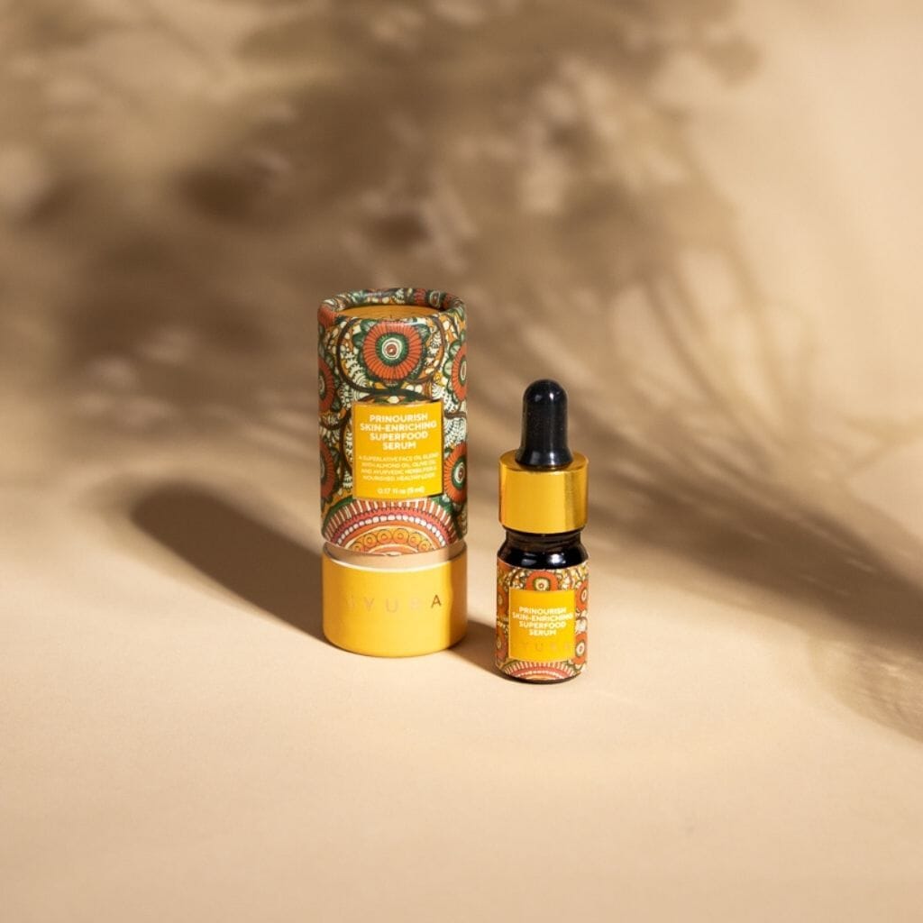 iYURA Prinourish Skin-Enriching Superfood Serum - To Smooth the Appearance of Crisscross Lines & Flaunt a Polished, Glossy Glow - 5 ml (0.17 fl oz) Face oil iYURA
