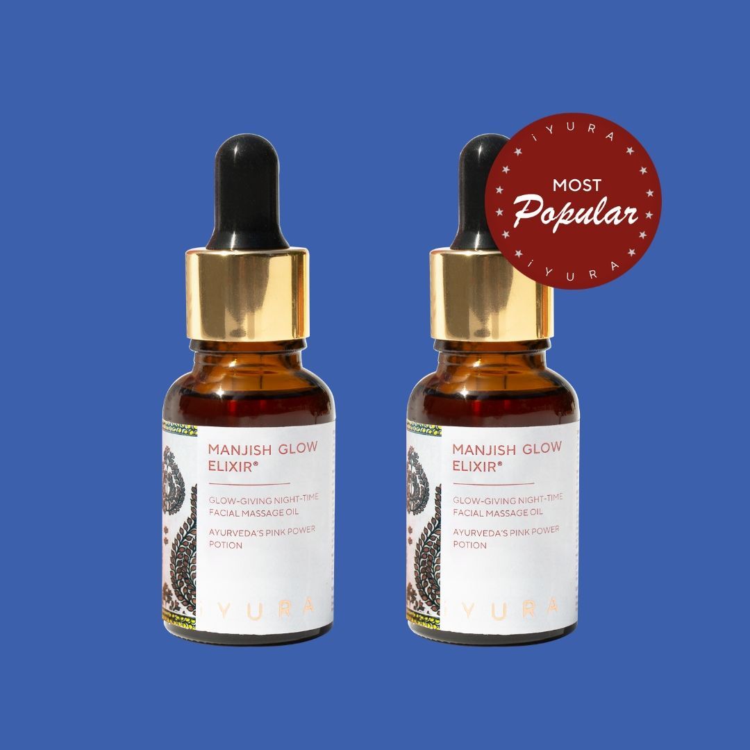 Manjish Glow Elixir - 15 ml Night-time face oil iyura