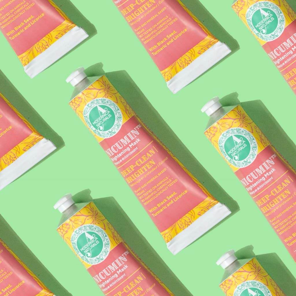 Nicumin Brightening and Even Toning Face Mask - With Black Seed, Turmeric and Licorice Face wash A. Modernica Naturalis