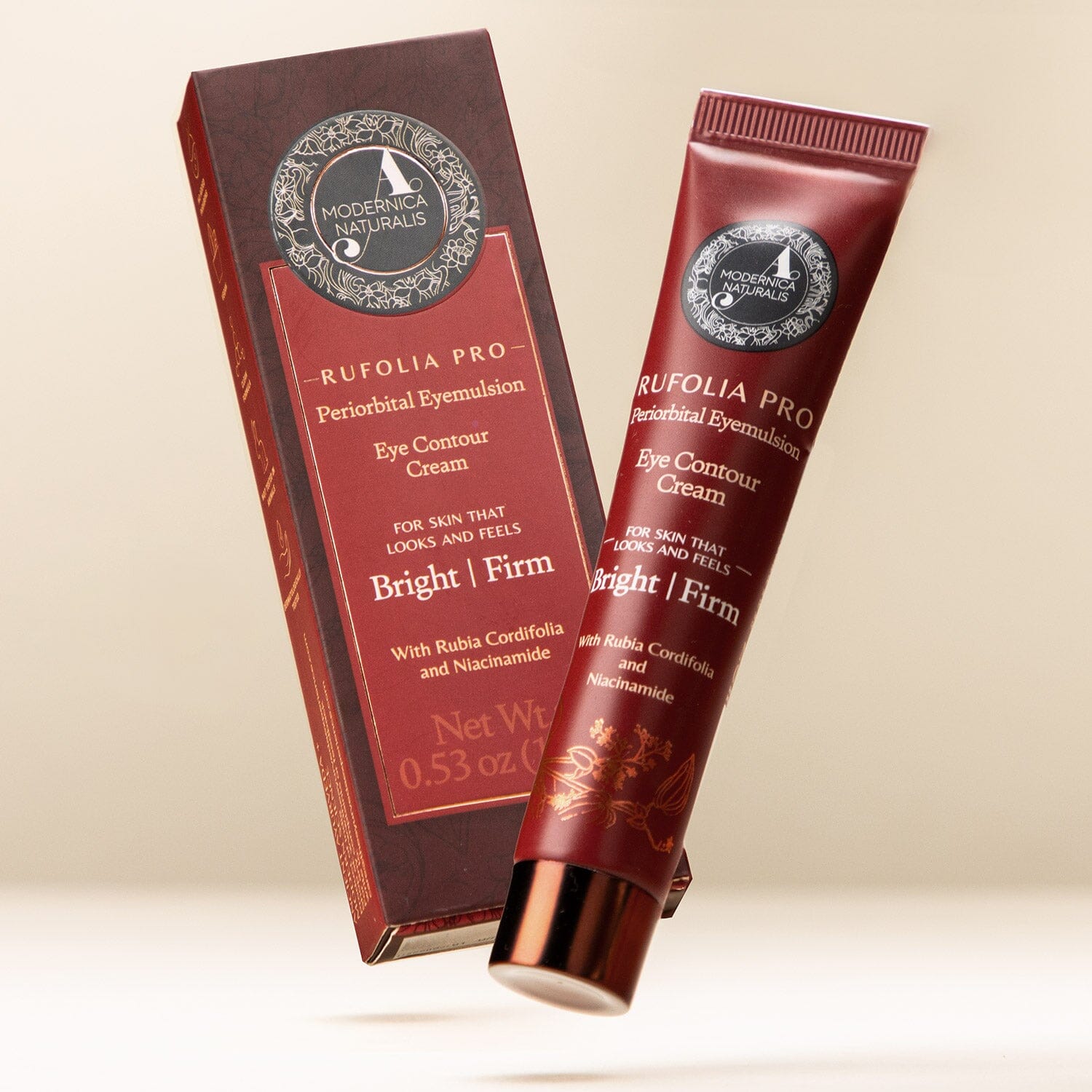 Rufolia Pro Eye Contour Eyemulsion – Brighten, Firm and Moisturize Under-Eyes – New Formula with Manjistha, Aloe Vera, Lotus, and Niacinamide – Best Under-Eye Cream – With Clinically Tested Ingredients Eye Cream A Modernica Naturalis