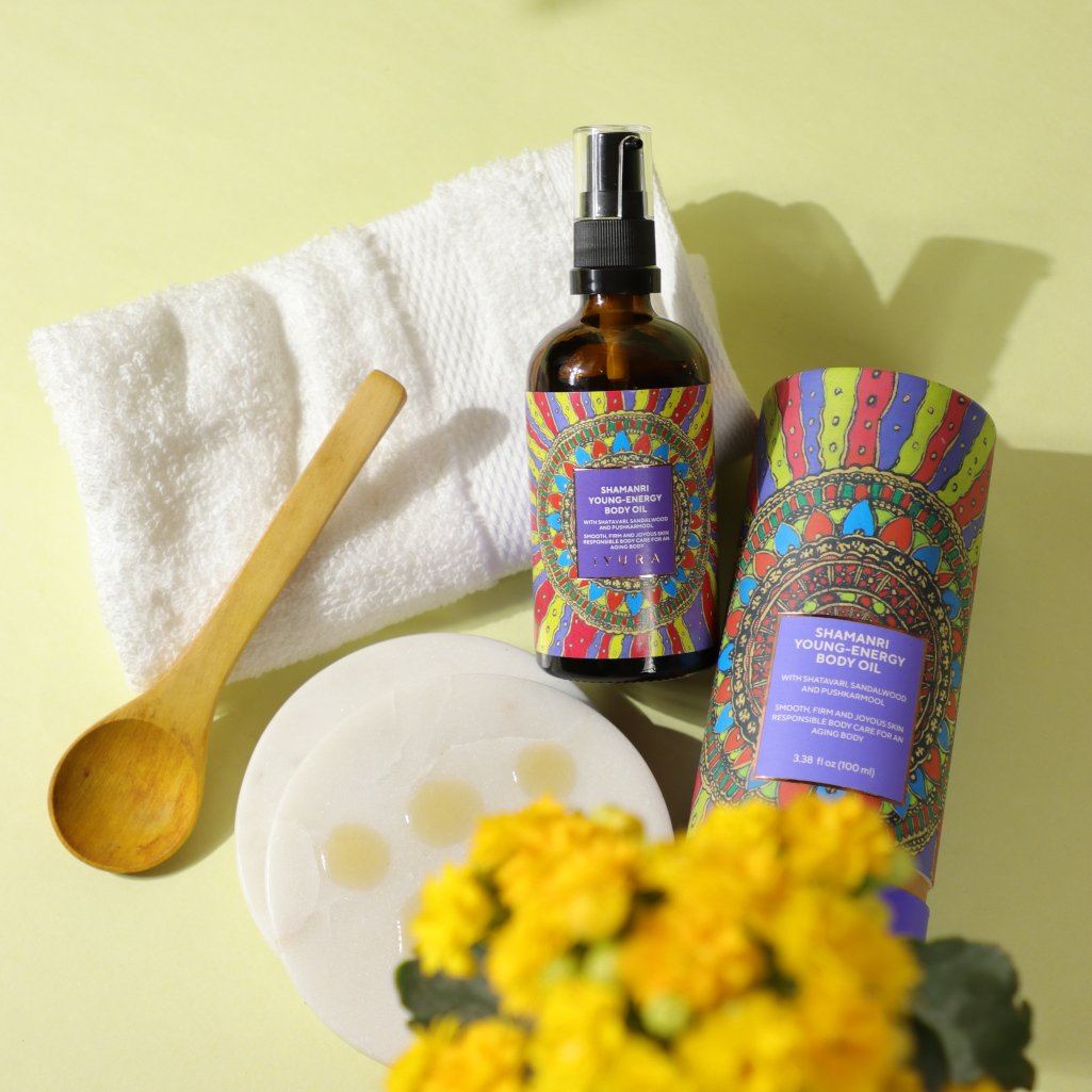 Shamanri Young-Energy Body Oil - With the power of Shatavari Body Oil iYURA