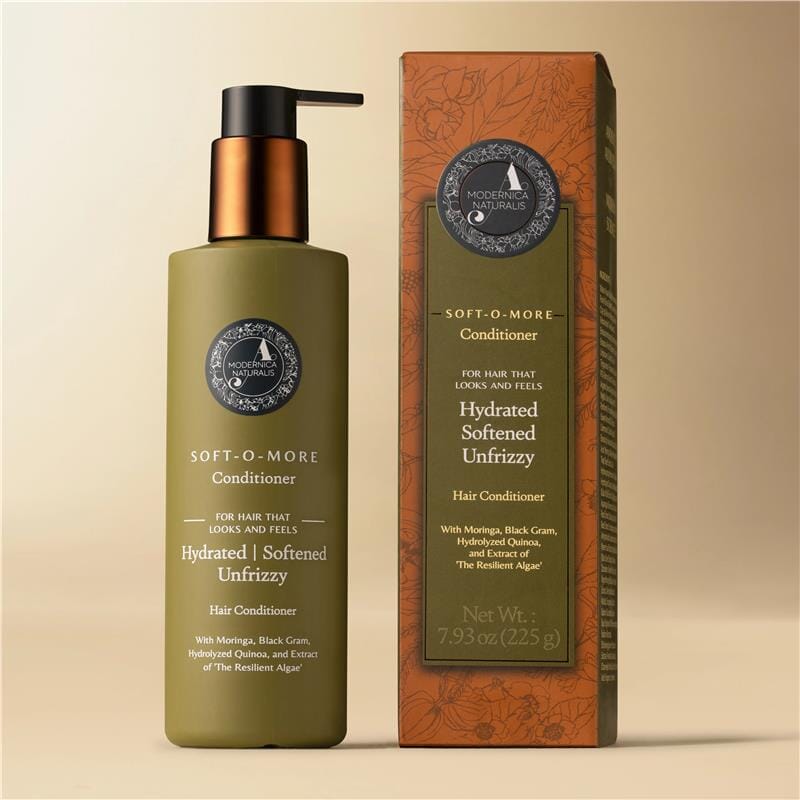 Soft-O-More™ Hair Conditioner – Smooths, Softens, and Detangles the Look of Dry, Dull, Brittle-Looking Hair – Enriched with Moringa, Black Gram & the Resilient Algae– Best Conditioner for Frizzy Hair Hair Conditioner A. Modernica Naturalis