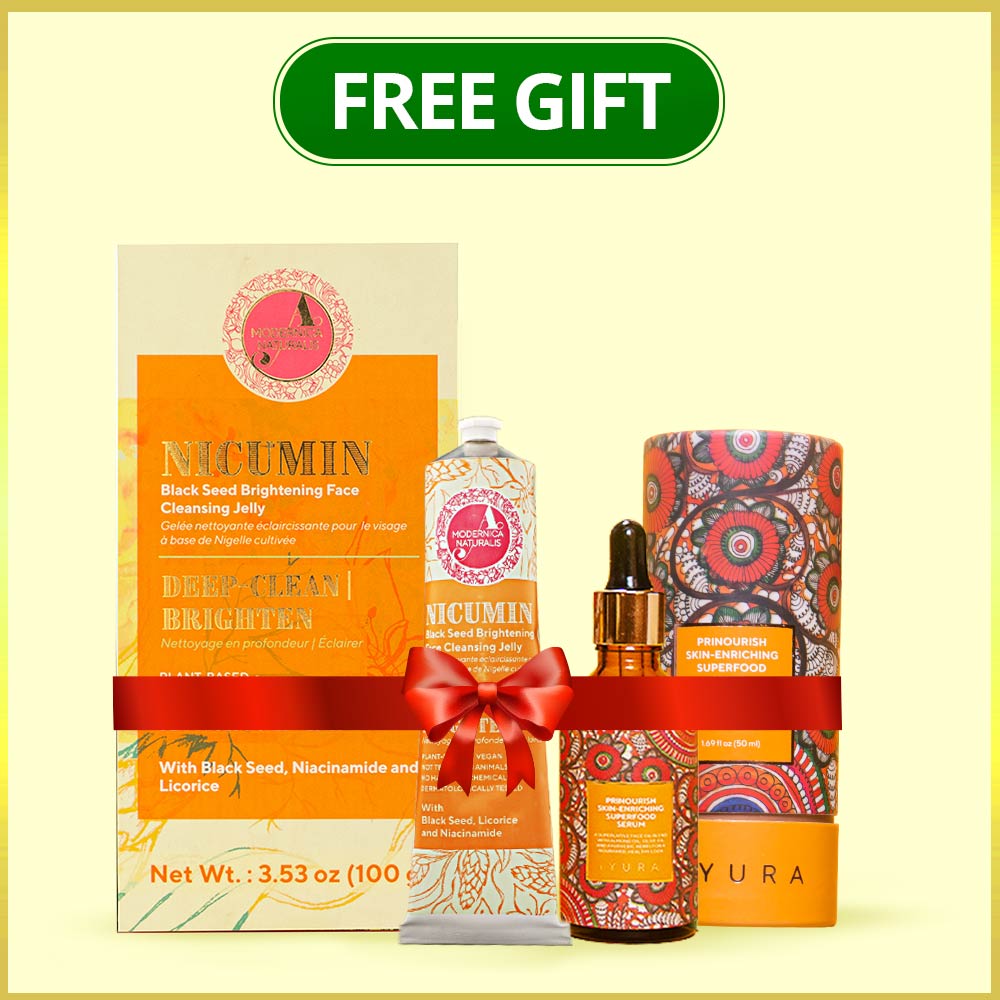 BLACK FRIDAY FREE GIFT: Skin Enriching and Brightening Duo - Full-Sizes of Prinourish Skin Enriching Superfood Serum & Nicumin Black Seed Brightening Face Cleansing Jelly worth $102 CAD!