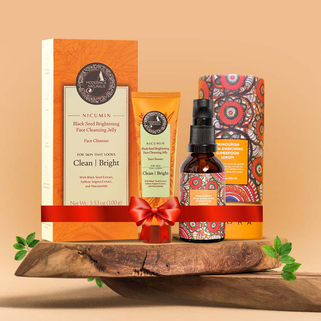 FREE GIFT: Skin Enriching and Brightening Duo - Full-Sizes of Prinourish Skin Enriching Superfood Serum & Nicumin Black Seed Brightening Face Cleansing Jelly worth $102 CAD!