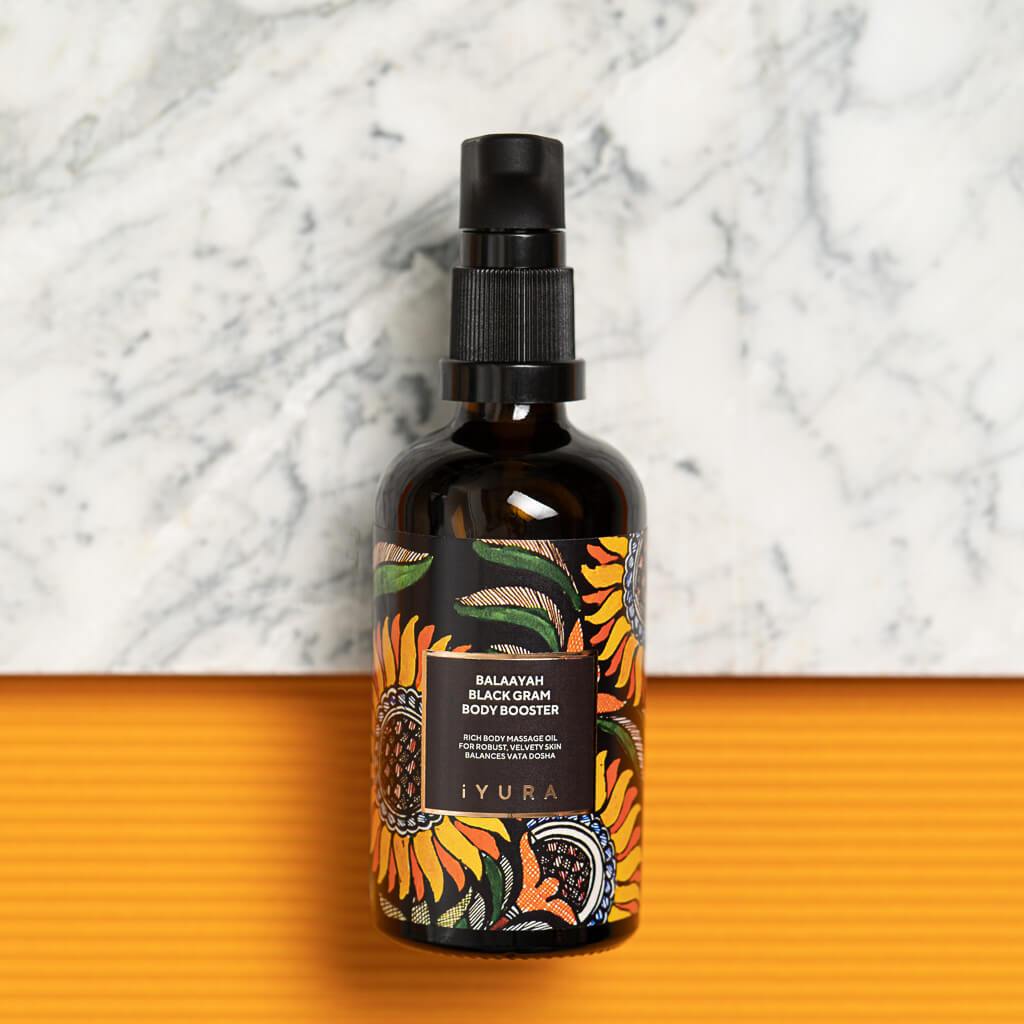 Balaayah Black Gram Body Booster -With the Richness of Black Gram &amp; Himalayan Salt Body Oil iYURA 