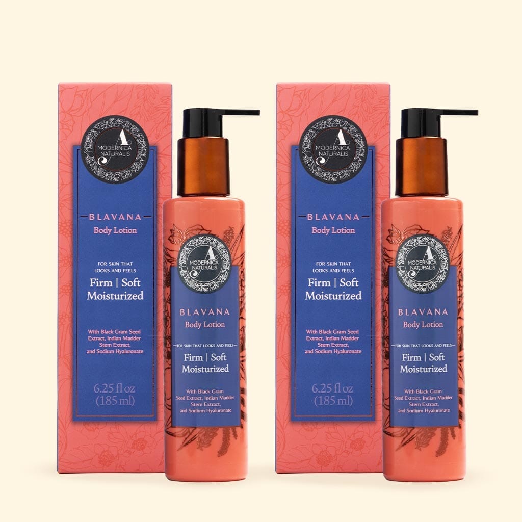 Blavana Body Lotion - A Customized Formula with Clinically Proven Ingredients - To Firm the Look of Saggy Skin on Body Lotion &amp; Moisturizer A Modernica Naturalis Pack of 2 - 185 ml (6.25 fl oz) each 