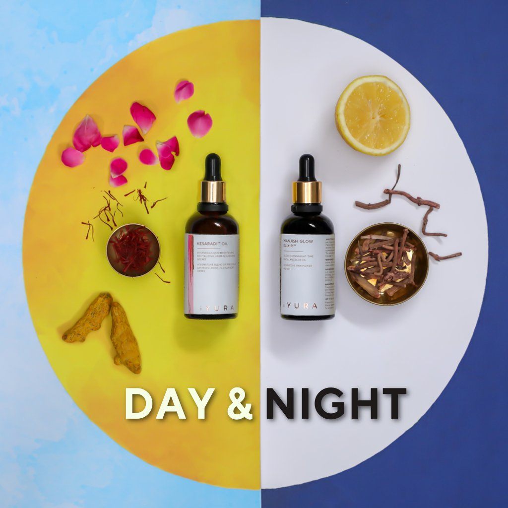Day &amp; Night Face Oil Duo - In A Beautiful Gift-Worthy Box Beauty set iYURA 