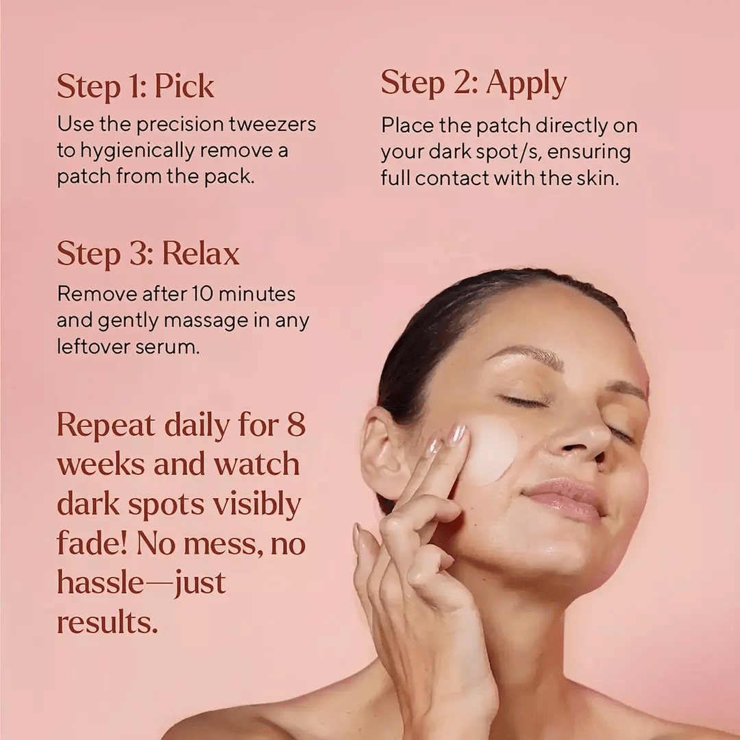 Dim N Dazzle Dark Spot Patch – Even-Tones and Brightens the look of Dark spots, Dry, Patchy Skin - Powered with East Indian Globe Thistle &amp; Arjun Tree Bark– Best Dark Spot Patch for Crystal-Clear Complexion The Ayurveda Experience 