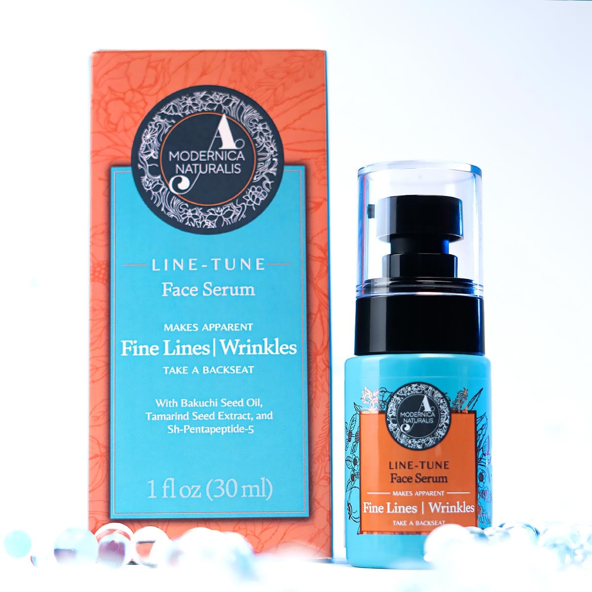 Line-Tune Face Serum – Reduces the Appearance of Fine Lines &amp; Wrinkles – Hydrating Formula with Tamarind, Bakuchi, Arjuna, Guduchi &amp; Peptides – Best Face Serum for Aging Skin with Fine Lines &amp; Wrinkles – With Clinically Tested Ingredient Combinations Face Serum A Modernica Naturalis 
