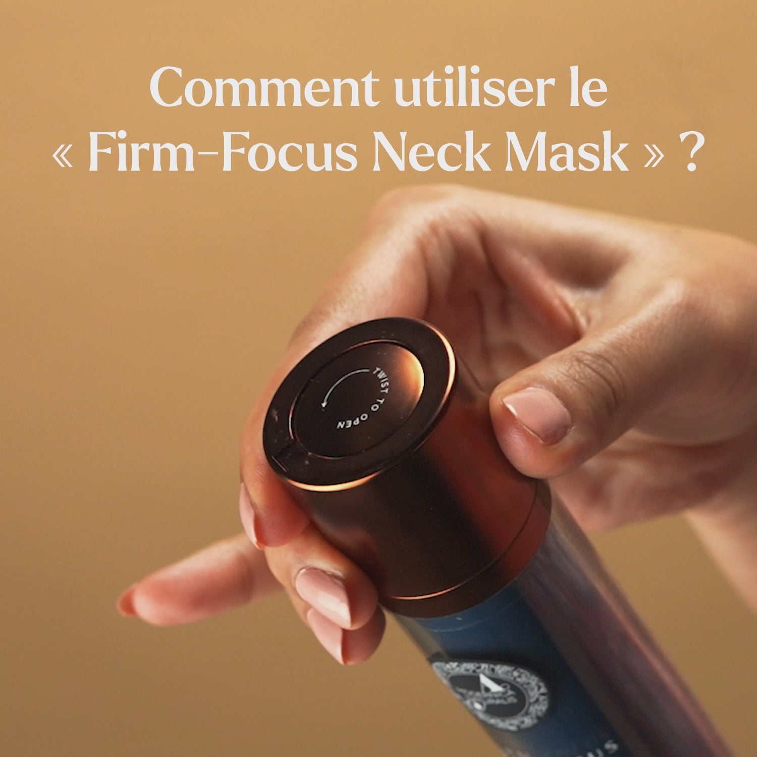 Firm-Focus™ Neck Mask – Effet liftant, raffermissant et lissant pour la peau relâchée du cou, de la mâchoire, du menton et du haut de la poitrine – Action ciblée avec phyto-céramides et nénuphar – Masque raffermissant pour le cou