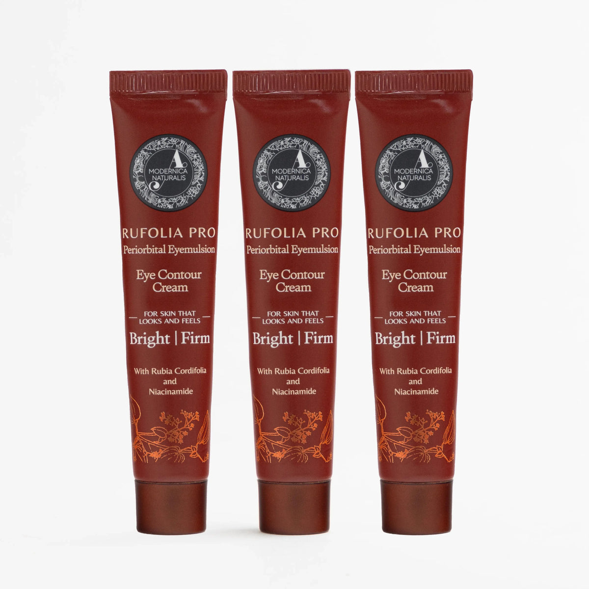 Rufolia PRO Periorbital Eyemulsion - Eye Contour Cream - Brighten, Firm and Moisturize Under-Eyes - Pack of 3 Eye Cream A Modernica Naturalis 