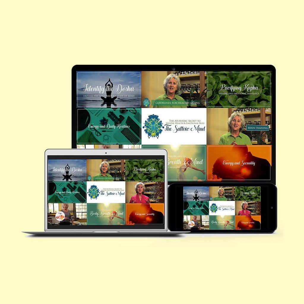 Sattvic Mind - Ayurvedic Secret to Mental Health &amp; Emotional Bliss Educational Videos The Ayurveda Experience 