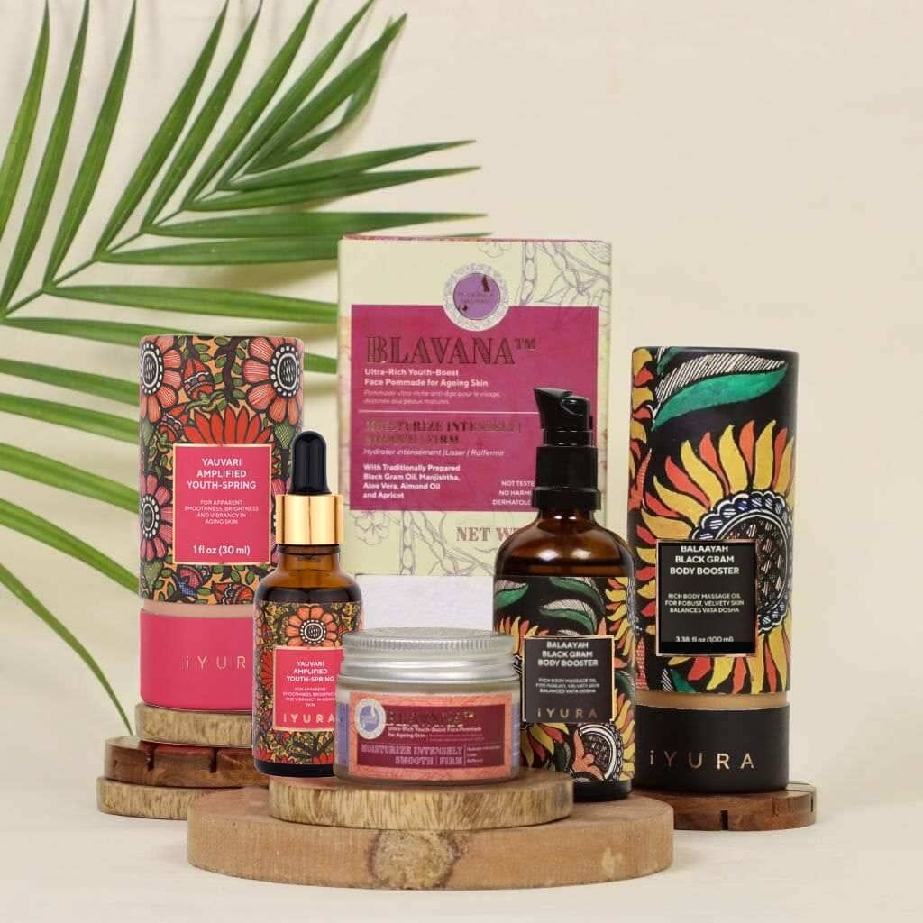 The Ayurveda Experience Black Gram Edit; Face and Body Trio with the Power of Black Gram Skin Care The Ayurveda Experience 